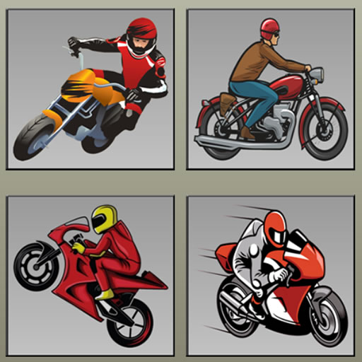 poster of Play Racing Motorcycles Memory Game Online 2024 game