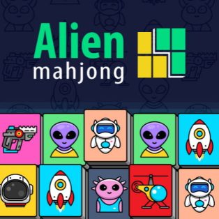 ملصق اللعبة Alien Mahjong