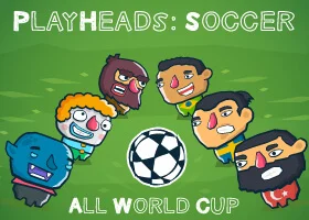poster of Play PlayHeads Soccer AllWorld Cup Game Online 2024 game