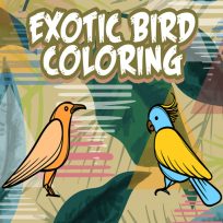 ملصق اللعبة Exotic Birds Coloring