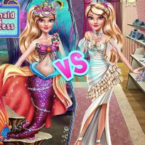 ملصق اللعبة Ellie Mermaid Vs Princess