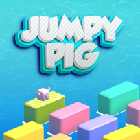 ملصق اللعبة JumpyPig