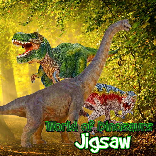 poster of Play World of Dinosaurs Jigsaw Game Online 2024 game