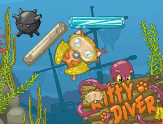 poster of Play Kitty Diver Game Online 2024 game