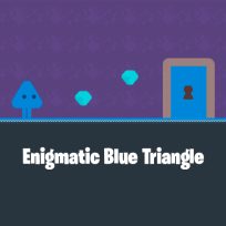 ملصق اللعبة Enigmatic Blue Triangle