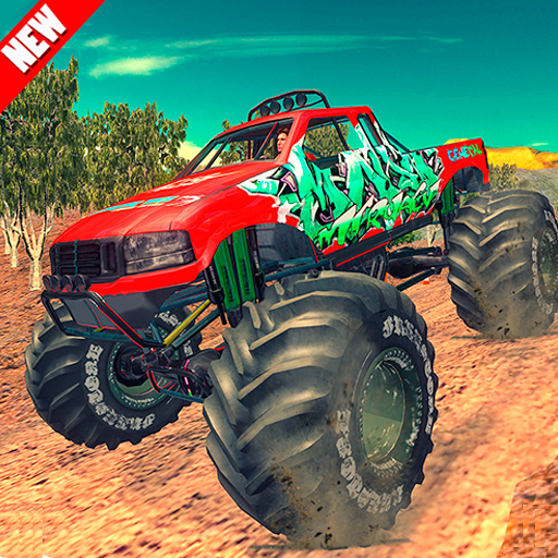 poster of Play Monster 4x4 Offroad Jeep Stunt Racing 2019 Game Online 2024 game