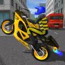 poster of Police MotorBike Race Simulator 3D game