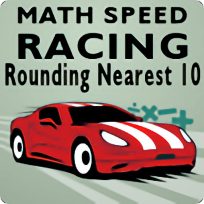 poster of Math Speed Racing Rounding 10 game