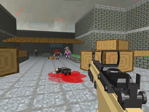 poster of Play Pixel Apocalypse Shooting Zombie Garden Game Online 2024 game