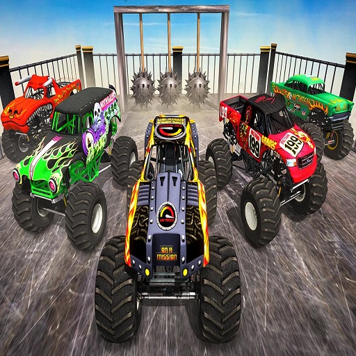 poster of Play Monster Truck Impossible Stunt Track Game Online 2024 game