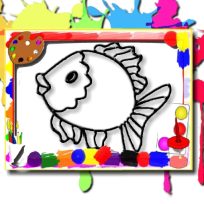 poster of Fish Coloring Book game