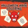 poster of Halloween Mask Coloring Book game