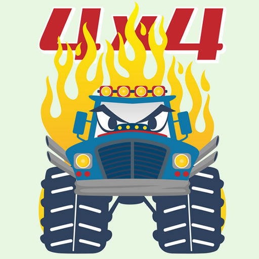 poster of Play Monster Trucks Coloring Pages Game Online 2024 game