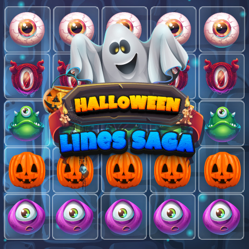 poster of Play Halloween Lines Saga Game Online 2024 game