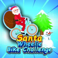 ملصق اللعبة Santa Wheelie Bike Challenge