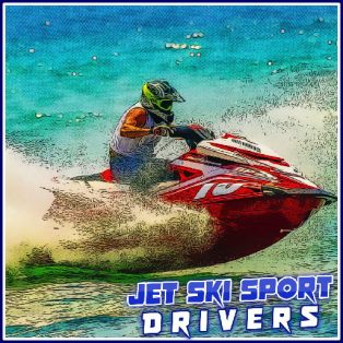 ملصق اللعبة Jet Ski Sport Drivers