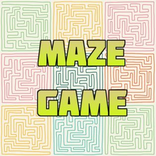 ملصق اللعبة Maze Game Kids