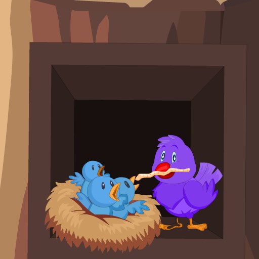 poster of Play Pink bird recuse Game Online 2024 game