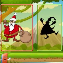 ملصق اللعبة Santa Shadow Match