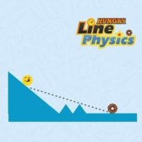 ملصق اللعبة Hungry Line Physics