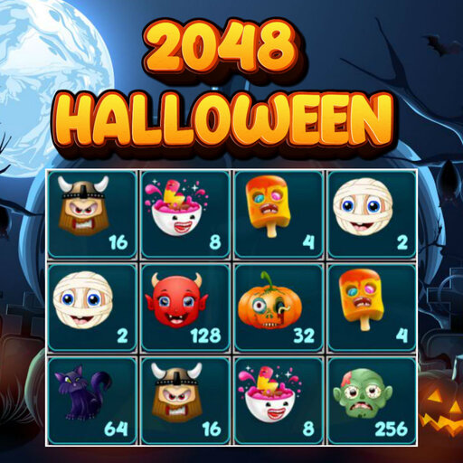 poster of Play 2048 Halloween Game Online 2024 game