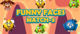 ملصق اللعبة Funny Faces Match3