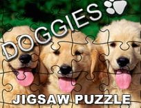 ملصق اللعبة Jigsaw Puzzle Doggies