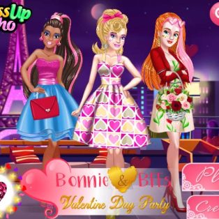 poster of Bonnie and BFFs Valentine Day Party game