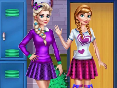 poster of Play Princesses College Looks Game Online 2024 game