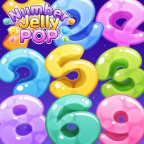 ملصق اللعبة Number Jelly POP