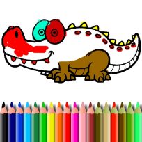 ملصق اللعبة BTS Aligator Coloring