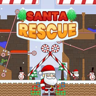 ملصق اللعبة Santa Rescue