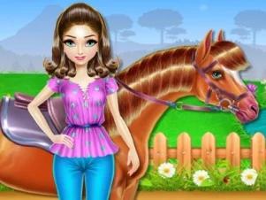 poster of Play Horse Care and Riding Game Online 2024 game