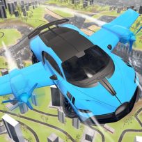 ملصق اللعبة Real Sports Flying Car 3d