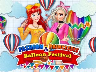 poster of Fashion Princesses And Balloon Festival game