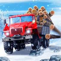 poster of Truck Driver: Snowy Roads game