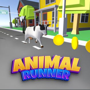 ملصق اللعبة Animal Run