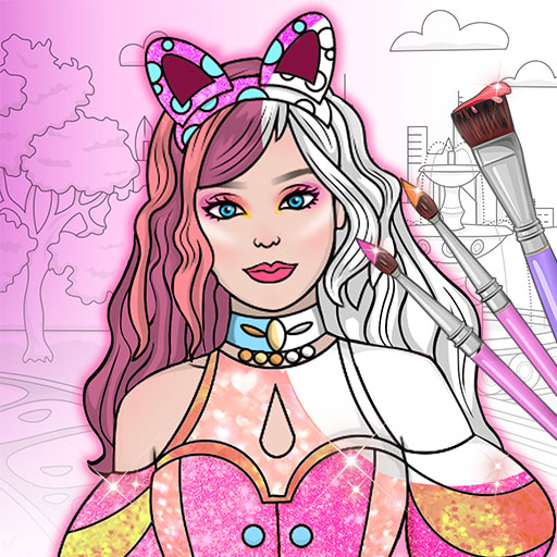 poster of Play Dress Up Games & Coloring Book Game Online 2024 game