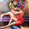 poster of Dotted Girl Sauna Flirting game