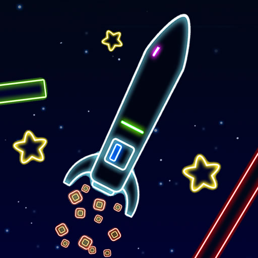 poster of Play Neon Rocket Game Online 2024 game