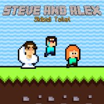 ملصق اللعبة Steve and Alex Skibidi Toilet