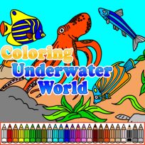 ملصق اللعبة Coloring Underwater World