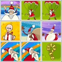 ملصق اللعبة Xmas Cards Match