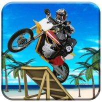 poster of Beach Bike Stunts Game game