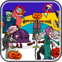 poster of Find 5 Differences Halloween game