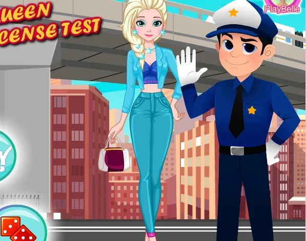 poster of Play Ice Queen Driver License Test Game Online 2024 game