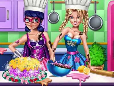 poster of Play Super Hero Cooking Contest! Game Online 2024 game
