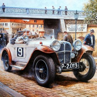 poster of Painting Vintage Cars Jigsaw Puzzle 2 game