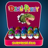 ملصق اللعبة Surprise Egg Dino Party