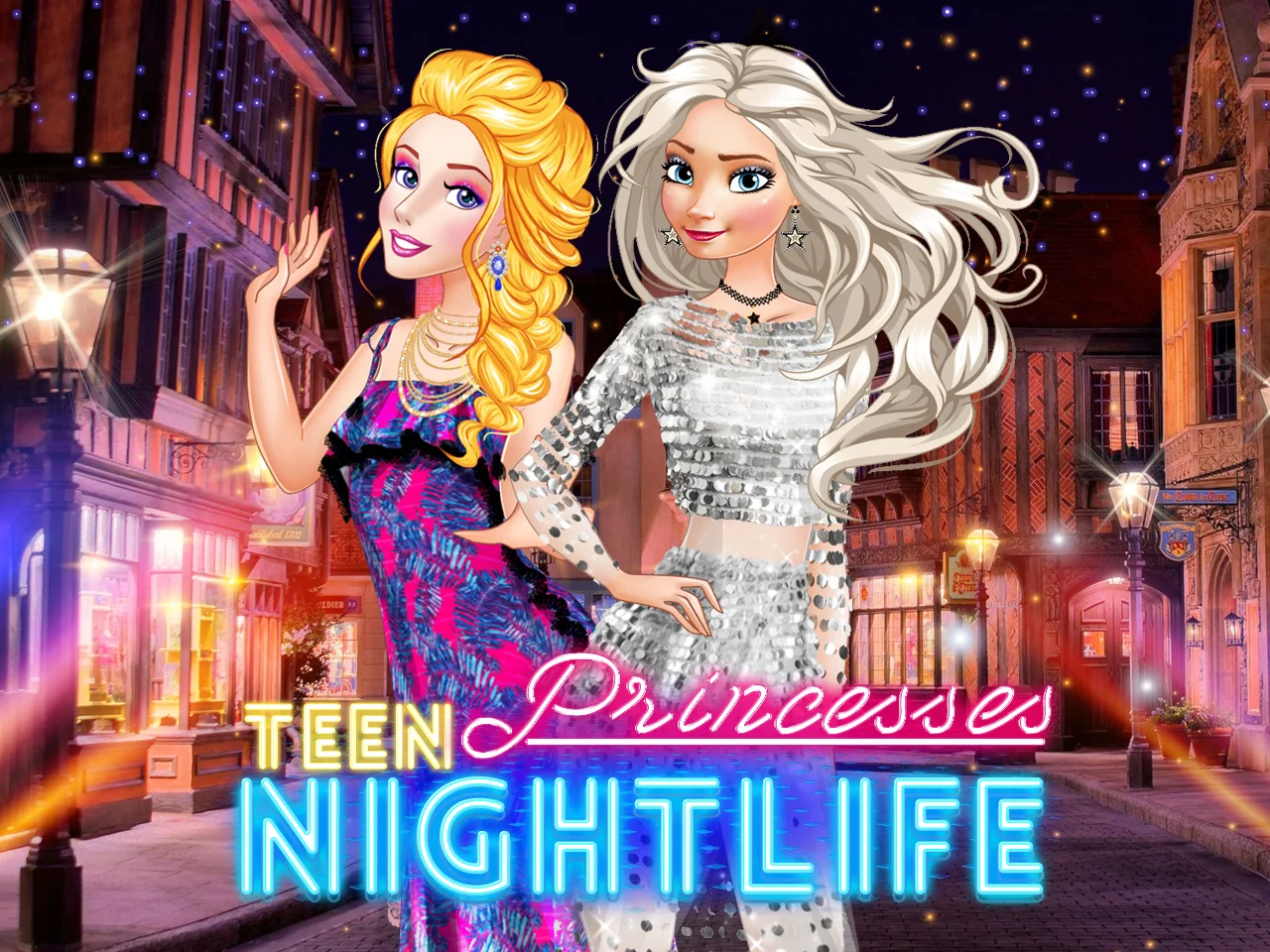 poster of Play Teen Princesses Nightlife Game Online 2024 game